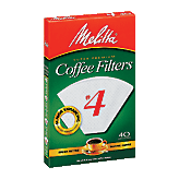 Melitta Coffee Filters #4 Cone White Left Picture